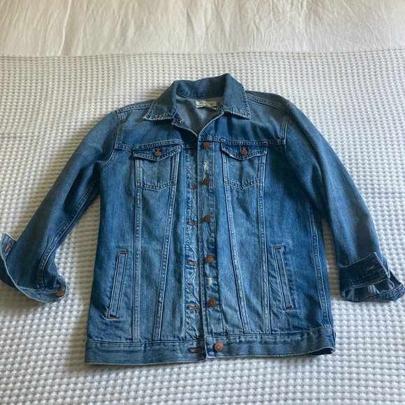 Madewell Oversized Denim Jacket NWOT XS - Picture 1 of 4